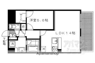 プレサンス京大前【309号室】の間取り