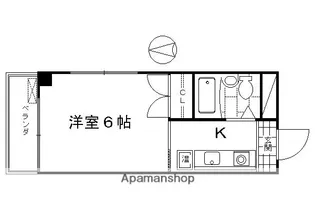 アンデス東寺【505号室】の間取り