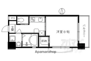 ヴァンボヌール【902号室】の間取り
