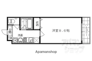 珠光ビル四条大宮【206号室】の間取り