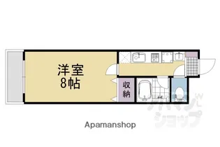 珠光ビル四条大宮【104号室】の間取り