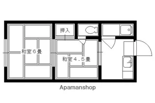 コーポ藤本【203号室】の間取り