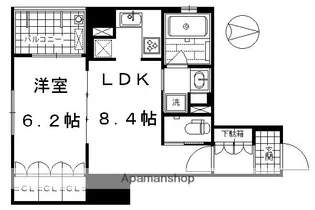 リーガル京都堀川五条通り【5階】の間取り