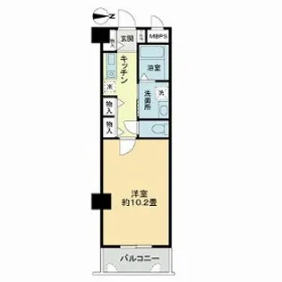 ライオンズマンション上鳥羽【0511号室】の間取り