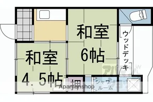 第二大和荘【102号室】の間取り