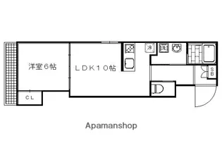 アドバンス京都西院パルティーレ【3階】の間取り