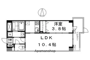 I・レジデンス京都南【1階】の間取り