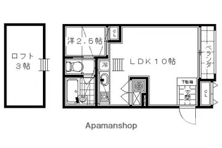 京都府京都市下京区夷馬場町【マンション】の間取り