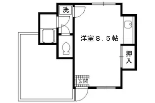 ベルローゼ【103号室】の間取り