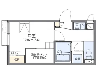 レオパレス三条東山【101号室】の間取り
