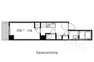 QUINTO五条烏丸【303号室】の間取り