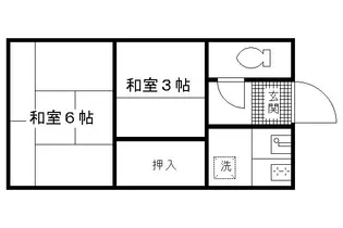 祇園荘【302号室】の間取り