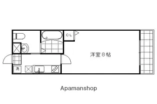 フラッティ智恵光院【406号室】の間取り