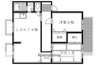 JP宝ヶ池【102号室】の間取り