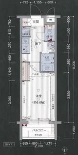 プレサンス京都二条城前風雅【5階】の間取り