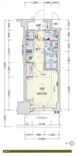 プレサンス京都四条烏丸響【2階】の間取り