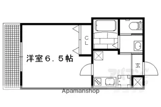 京OHBUVII【102号室】の間取り