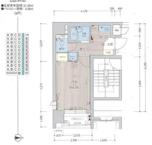 プレサンス京都駅前Ⅱ【3階】の間取り