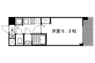 プレサンス京都五条天使突抜【4階】の間取り