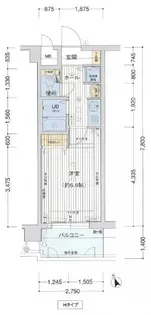 プレサンス京大東【0209号室】の間取り