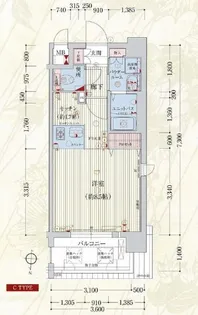 プレサンス京都三条大橋雅殿【5階】の間取り