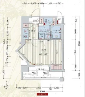 プレサンス京都三条大橋雅殿【0205号室】の間取り