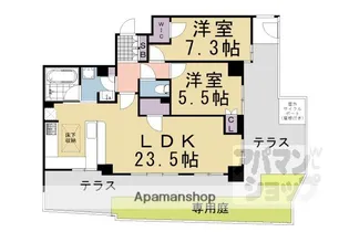 ライオンズ京都五條院ロイヤルグレイド【106号室】の間取り