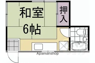 岡崎神宮荘【中号室】の間取り