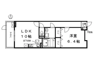 メゾン川勝3【1階】の間取り