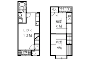 京都府京都市西京区上桂前田町【一戸建】の間取り