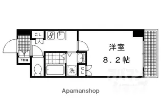 ボヌール華 西陣【307号室】の間取り