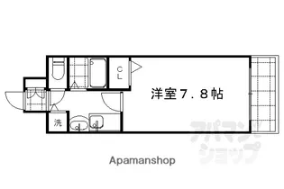 グランドパレス三条花見小路【405号室】の間取り
