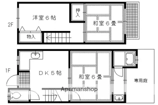 京都府京都市左京区一乗寺堂ノ前町【一戸建】の間取り