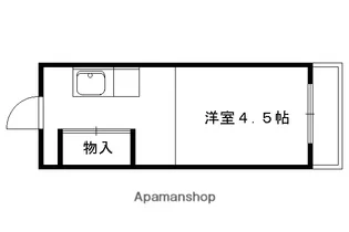 洛水コーポ【103号室】の間取り