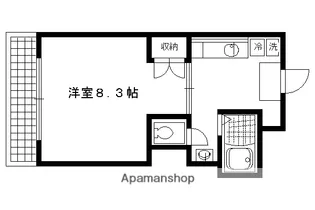 ブラントワール京都【108号室】の間取り