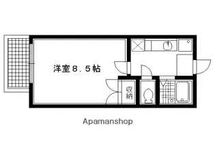 銀頂ハイツ【103号室】の間取り