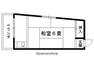 岡田アパート【9号室】の間取り