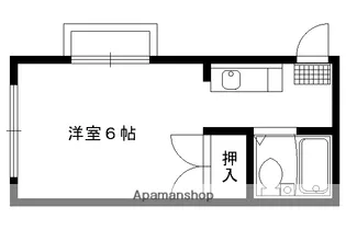 エステート白川【101号室】の間取り