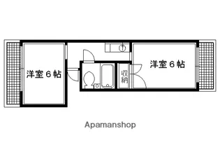 シャルマン大栄【201号室】の間取り