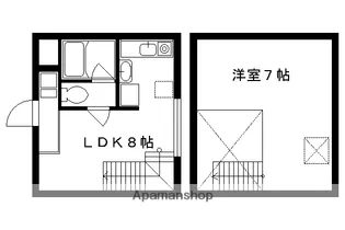 桜木町マンション【203号室】の間取り