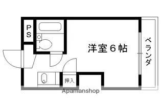 ホワイトリバーハイツ【203号室】の間取り
