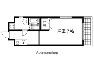 アネックス北白川【105号室】の間取り