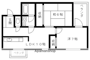 レジデンス岡崎【501号室】の間取り