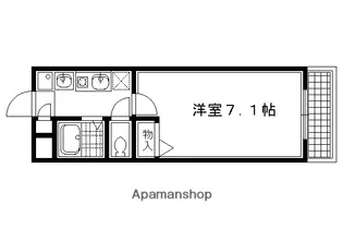 「フルール御蔭」【1階】の間取り