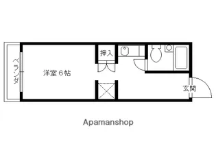 パインフィールド北白川I【312号室】の間取り