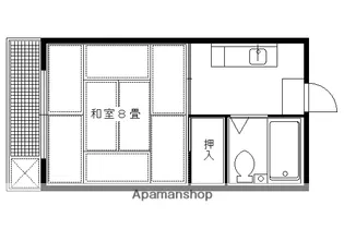 叡山荘【304号室】の間取り