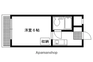 シェモア御蔭通【203号室】の間取り