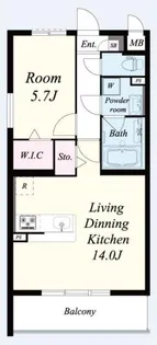 アムール京都仁王門【307号室】の間取り