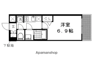 プレサンス京都二条 京華【303号室】の間取り