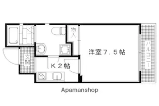 サイト京都西院【1-B号室】の間取り